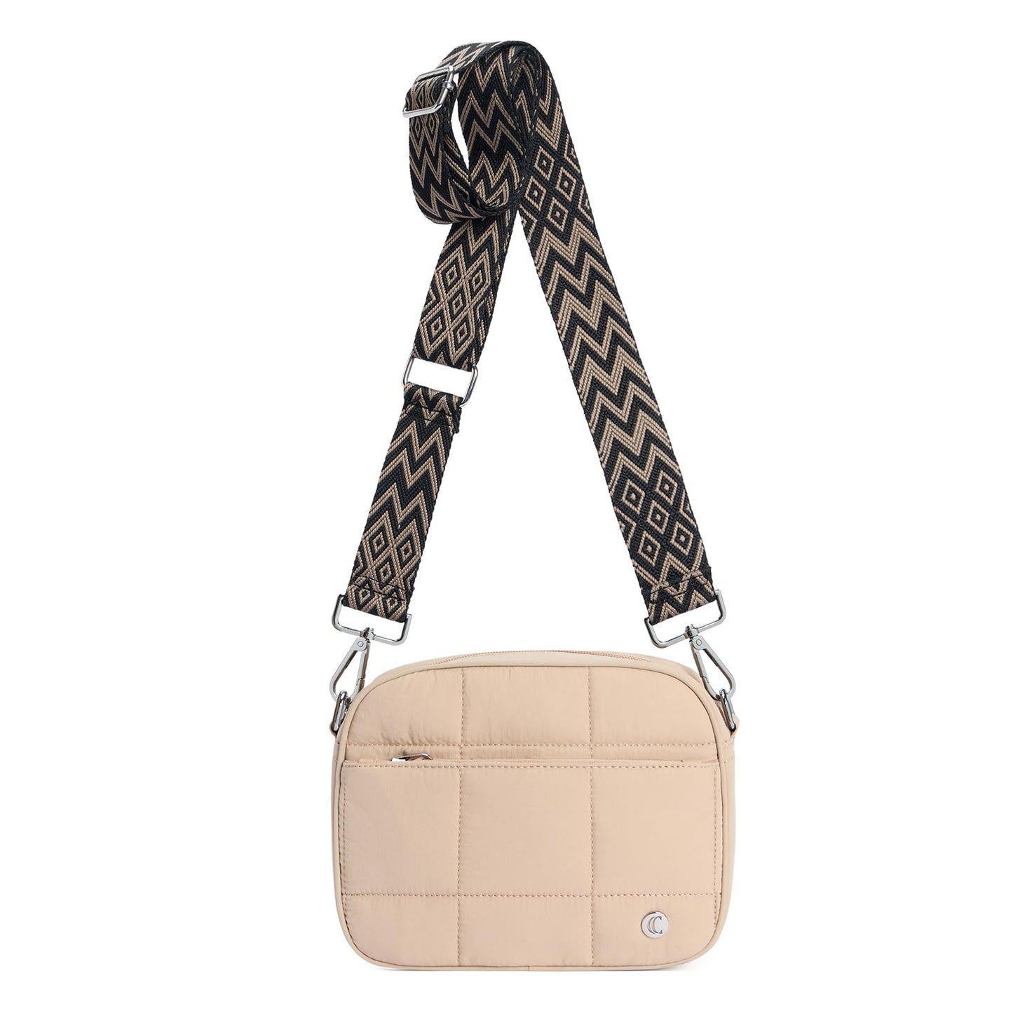 CLUCI Quilted Crossbody Bags for Women Lightweight Puffer Shoulder Bag Travel Purses with Wide Strap