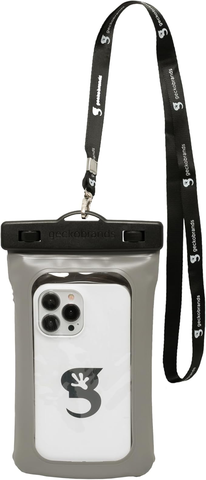 geckobrands Float Phone Dry Bag - Waterproof & Floating Phone Pouch – Fits Most iPhone and Samsung Galaxy Models