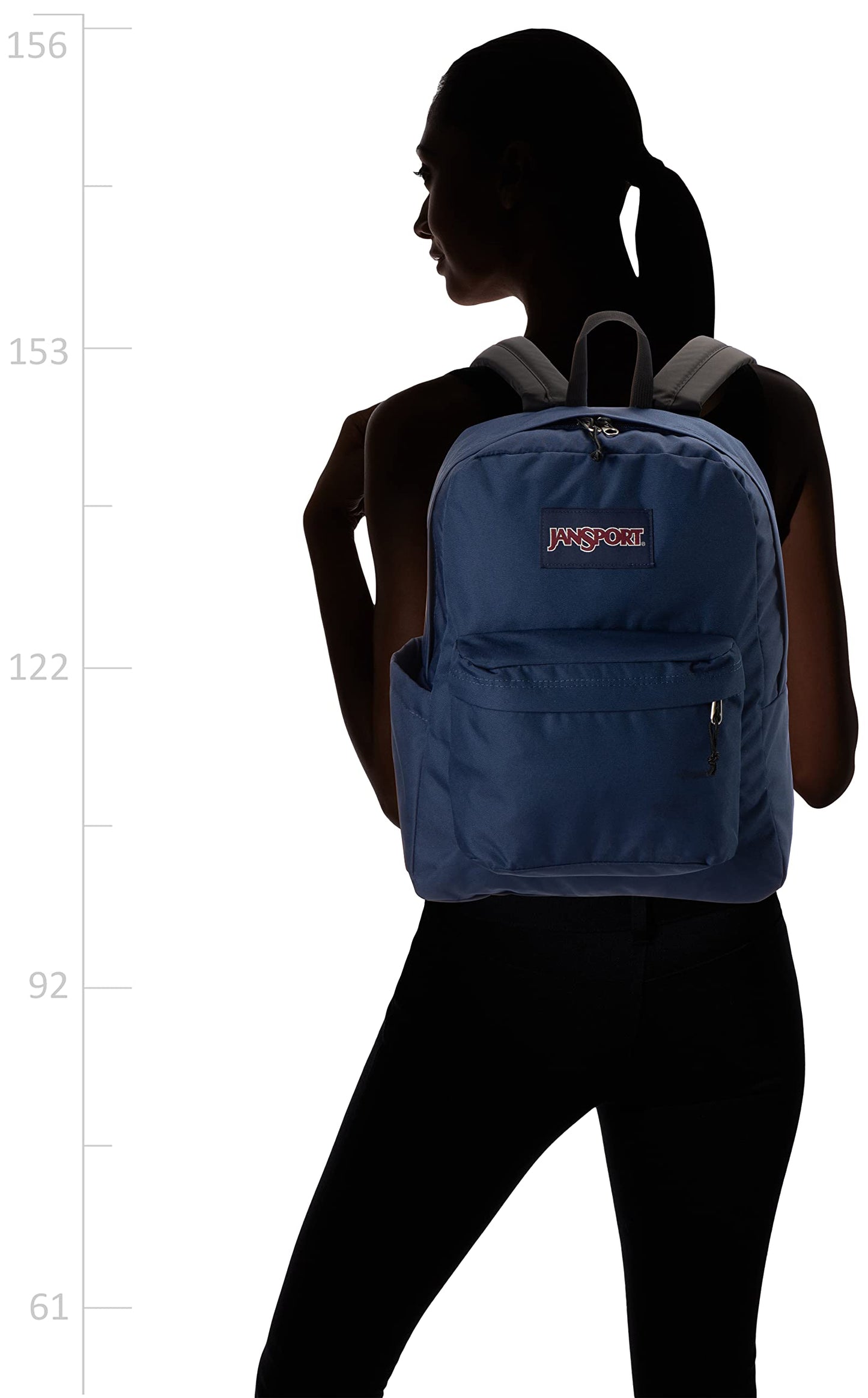 JanSport SuperBreak Backpack - Durable, Lightweight Premium Backpack - Navy