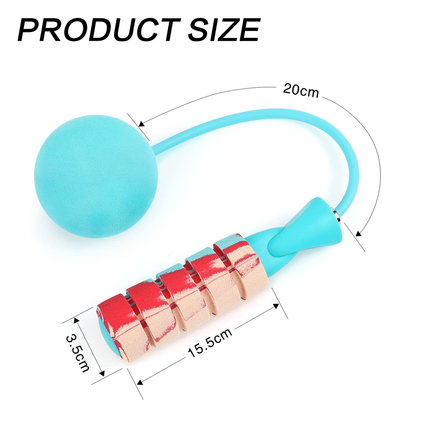 APLUGTEK, Weighted Cordless jump rope for Fitness, Tangle-Free Rapid Speed Workout for Men, Women, Children