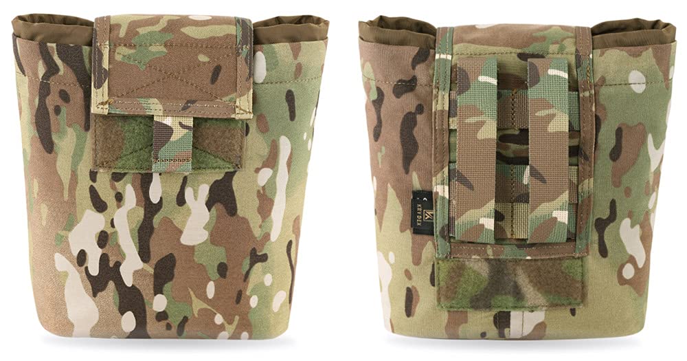 KRYDEX Molle Dump Pouch Roll-Up Drawstring Magazine Utility Pouch Folding Dump Bag (MC)