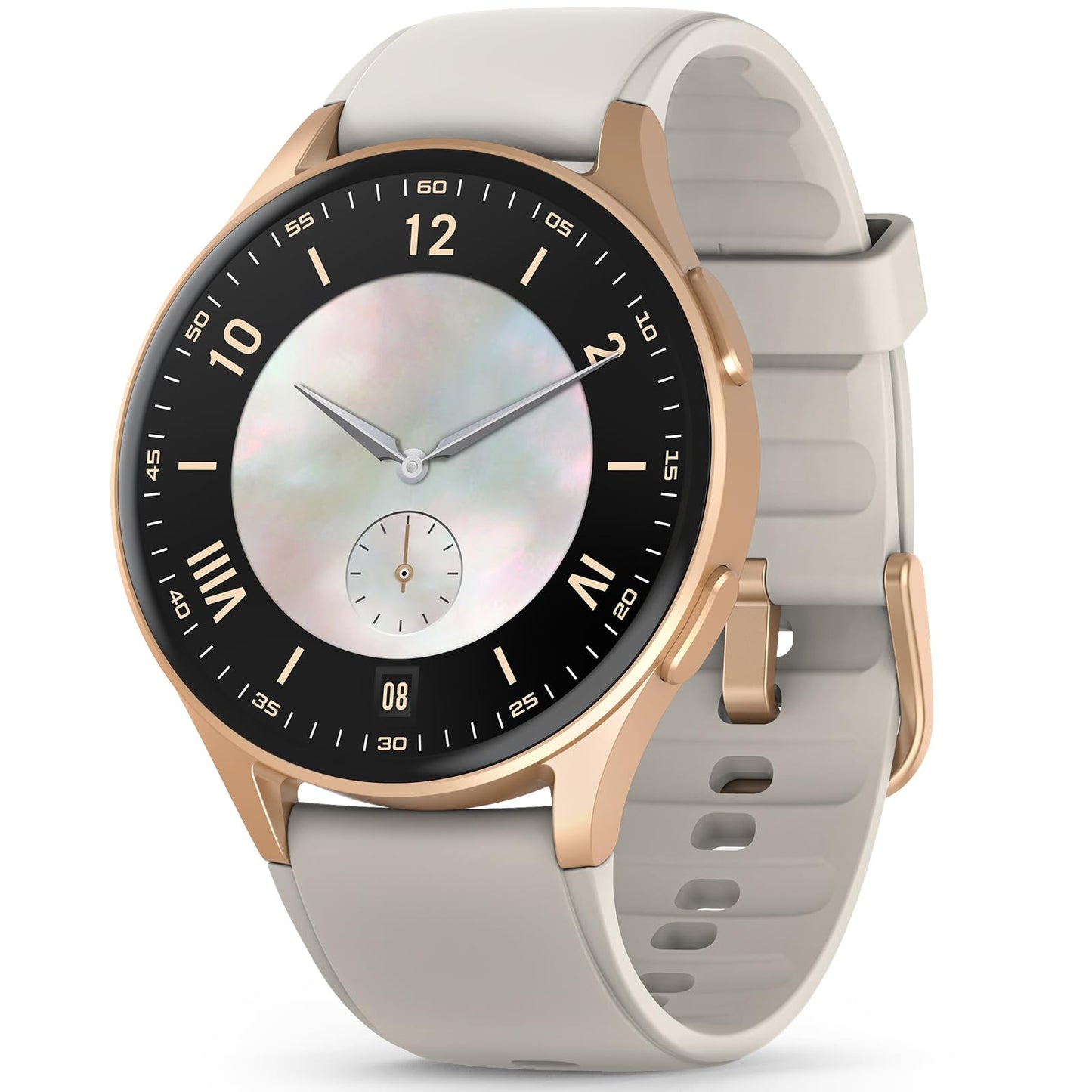 QIPOPC Smart Watch for Women, Built-in Alexa, GPS, HRV, VO2 Max, Blood Oxygen, Sleep & Stress Monitor, Compass, Altimeter, 1.32" AMOLED, Fitness & Women’s Health, iOS Compatible