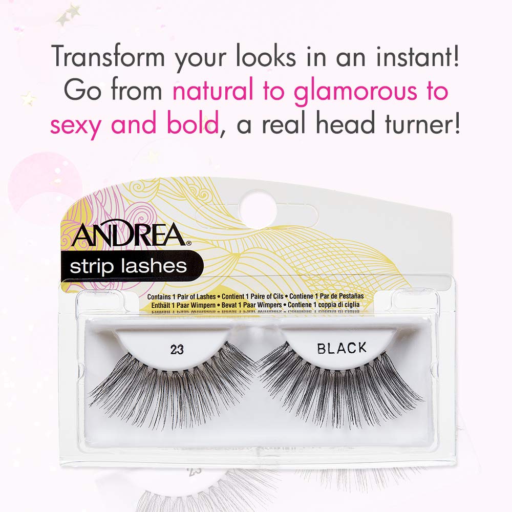 Andrea False Lashes Style 23 - Black 4 pairs