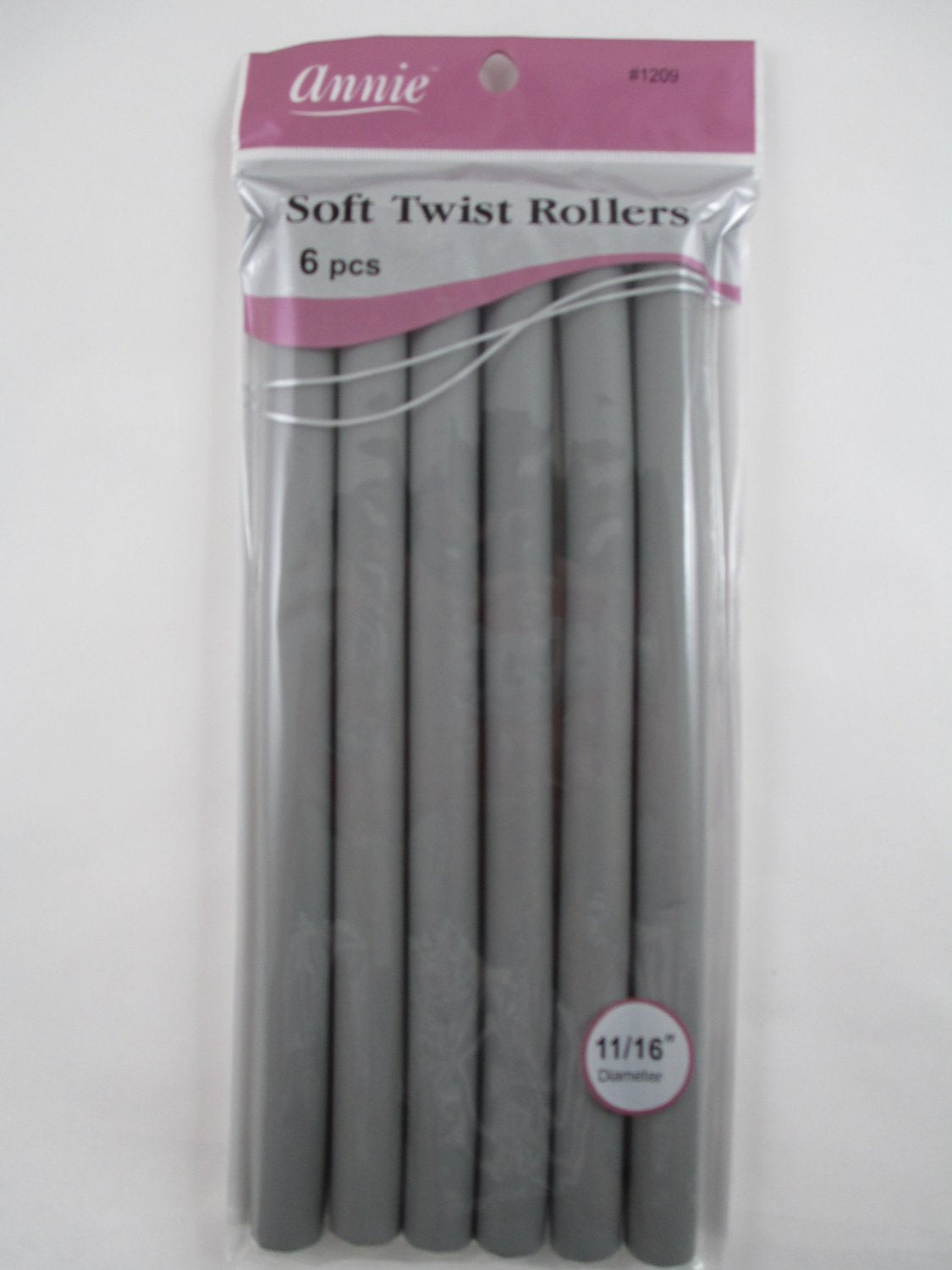 Annie Soft Twist Rollers 11/16" 6pcs #1209