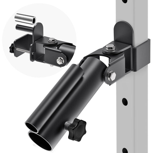 SELEWARE T Bar Row Landmine Attachment for 2" x 2" Power Rack with 5/8" or 1" Hole - Versatile Fit for 1" Standard Bar and 2" Olympic Bars, Free Swivel Heavy Duty Structure
