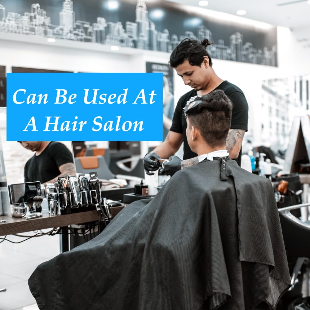 1 PACK Hair Salon Capes with Snap Closure Waterproof Hairdressing Styling Hair Cutting Coloring Nylon Cape for Barber Hairdressers