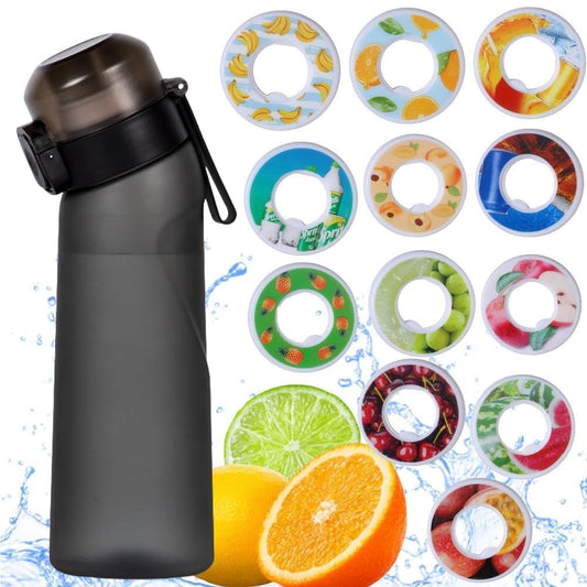 Air Scent Water Bottle with 12 Flavor Pods 22 OZ Sports Scented Water Bottle BPA Free 0% Sugar Calories