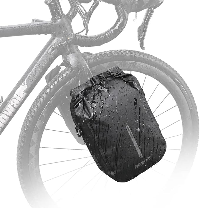 Rhinowalk Bike Front Fork Bag Waterproof Bike Pannier Bag Saddle Bag Shoulder Bag 6L for E-Scooter Mountain Bike Accessories