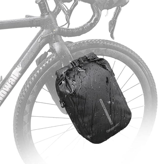 Rhinowalk Bike Front Fork Bag Waterproof Bike Pannier Bag Saddle Bag Shoulder Bag 6L for E-Scooter Mountain Bike Accessories