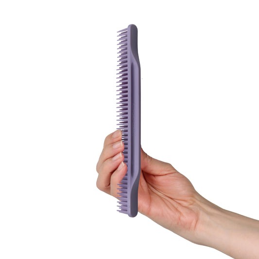 Allegro Combs 3-Row Detangling Comb, Wide Tooth Curl Defining Brush, Perfect for Women Curly Hair Stylists, Curl Defining Comb, Made In The USA, Lavender (#70, 1 Piece)