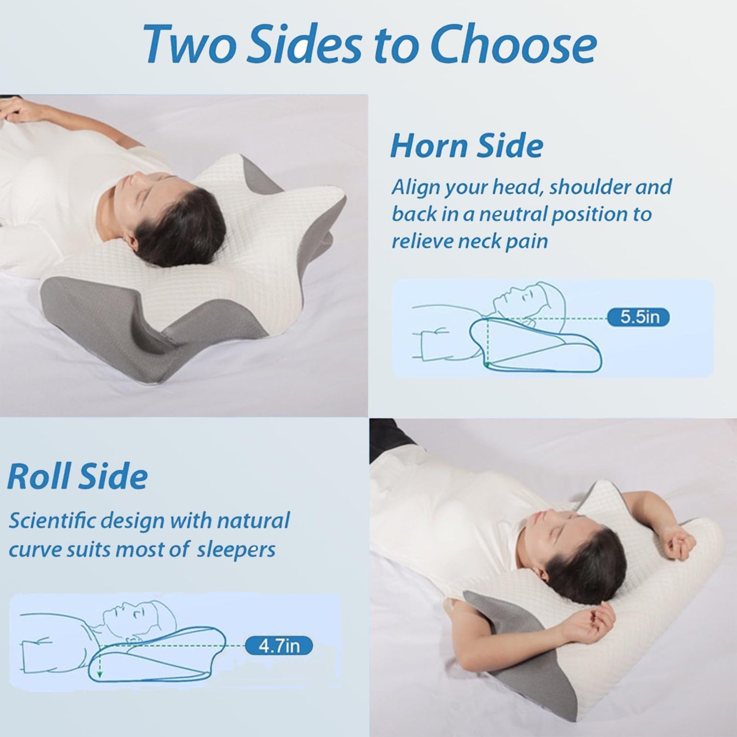 Dreamers Relief Pillow, Orthinex Cervical Neck Pillow, Contour Memory Relief Pillow, Memory Foam Neck Pillows, Premium Ergonomic