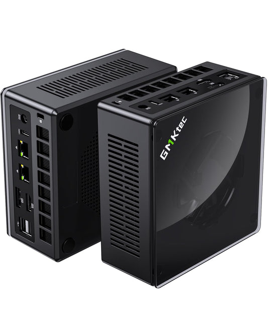 GMKtec Gaming Mini PC K8 Plus AMD Ryzen 7 8845HS(8C/16T, up to 5.1GHz) 32GB DDR5 RAM 1TB SSD, Desktop Computer Dual NIC 2.5G, HDMI 2.1, USB4