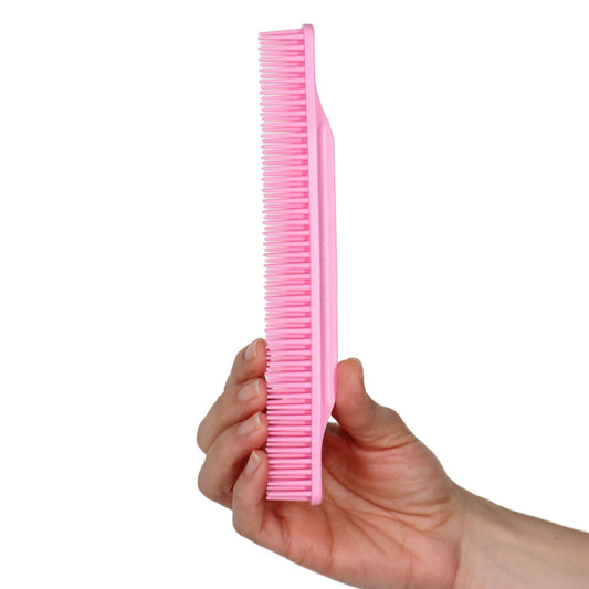 Allegro Combs 3-Row Detangling Comb #70, Light pink - Perfect for Women Curly Hair Stylists, Curl Defining, Made in USA, 1 Piece