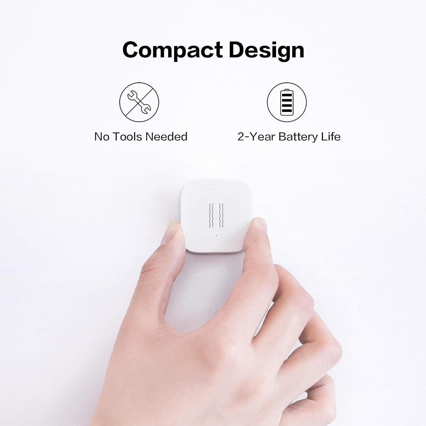 Aqara Zigbee Vibration Sensor, Wireless Mini Glass Break Detector for Alarm System and Smart Home Automation, Requires AQARA HUB, Compatible with Apple HomeKit, Works with IFTTT, Home Assistant