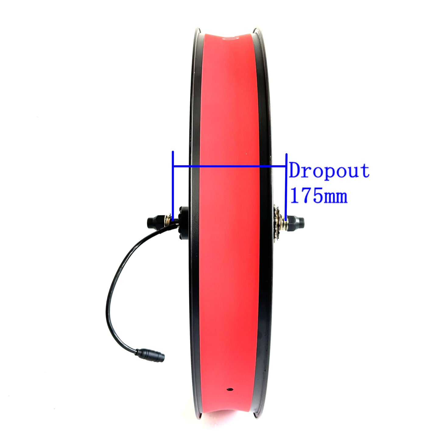 48V1000W Electric Fat Bike 26x4.0inch Hub Motor Kit Rear Drive with Color Display Snow E-Bike Conversion Kit Waterproof 170mm Dropout Big Foot Bike