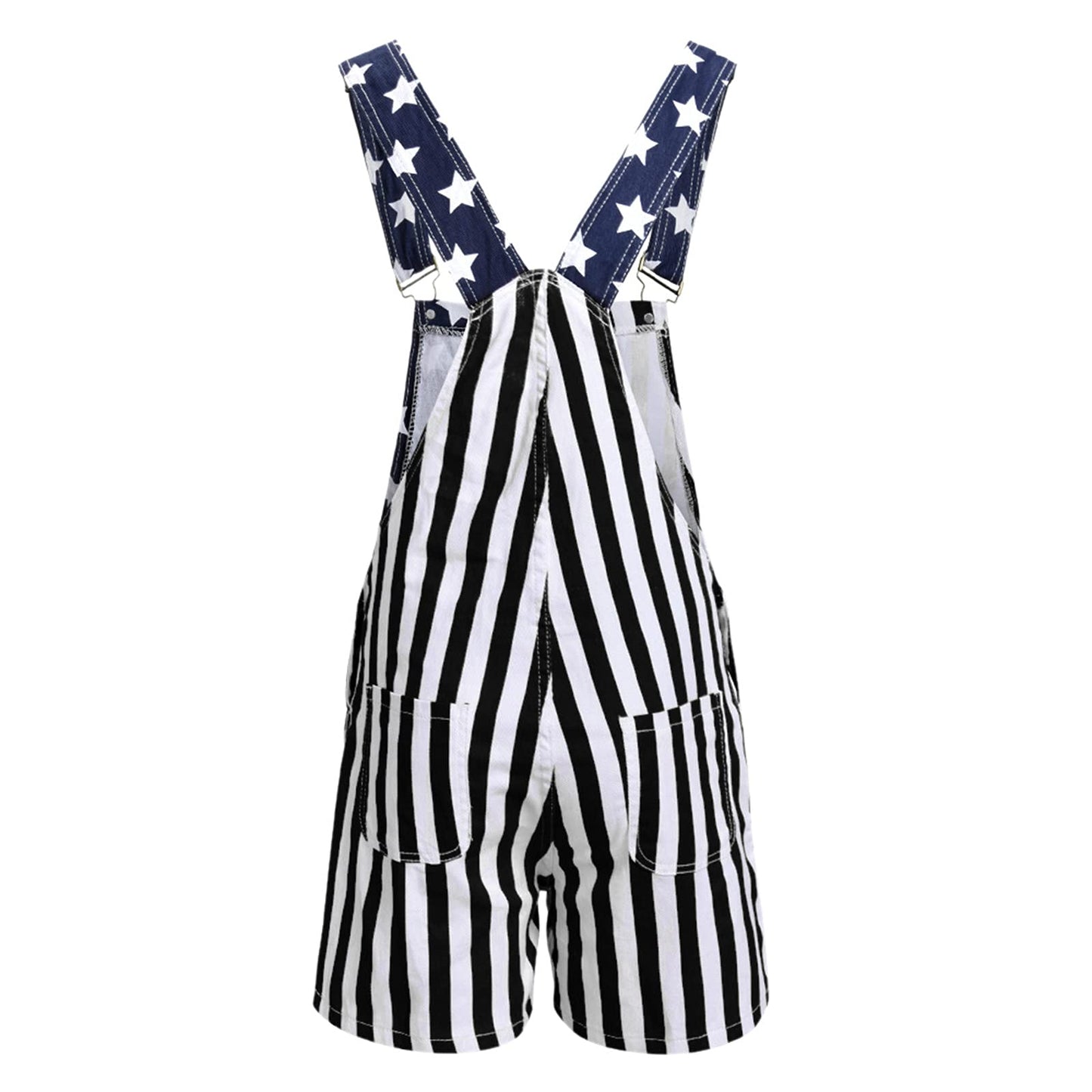 American Flag Jean Shorts Bib Overalls Men Denim American Flag Romper 4Th of July USA Clothes Mens Rompers for Adults Boy 4Th of July Outfit 4Th of July Skirt USA Fanny Pack