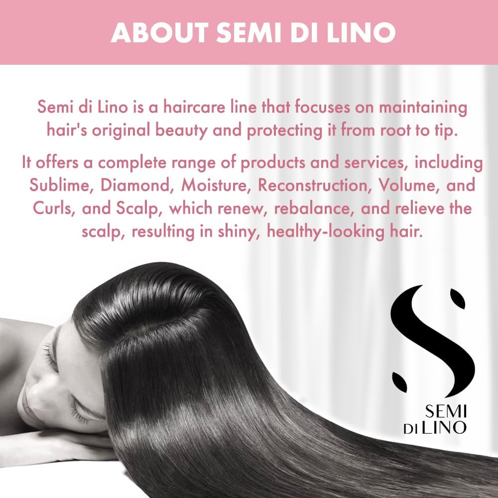 Alfaparf Milano Semi Di Lino Moisture Nutritive Hair Mask - Deep Conditioning Hair Repair Mask for Hydration & Shine - Sulfate, Paraben & Paraffin Free - Professional Quality Hair Care (16.9 oz)