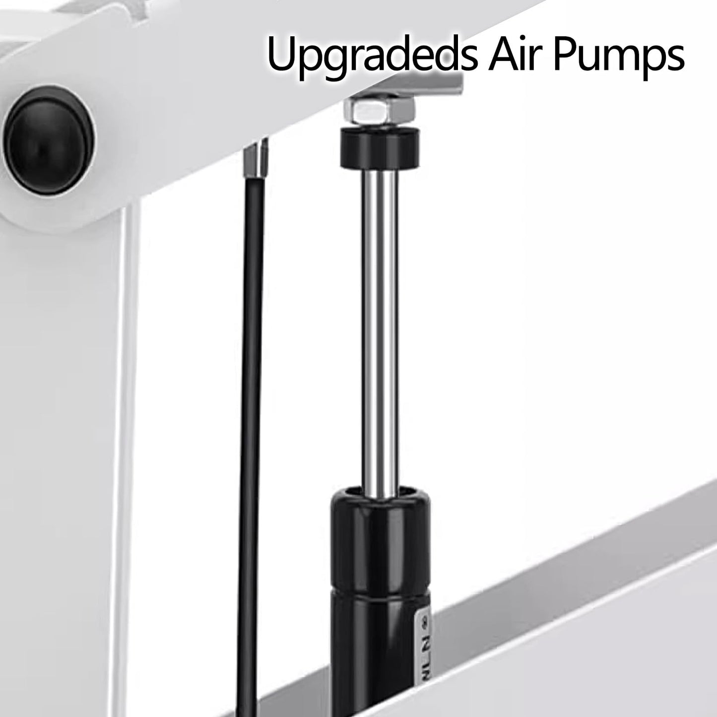 Pneumatic Dog Grooming Table Foldable Dog Washing Station for Home Liftable and Rotatable Pet Grooming Table with Non Slip Feet, Roughened One Pieces Steel(Black,60cm)