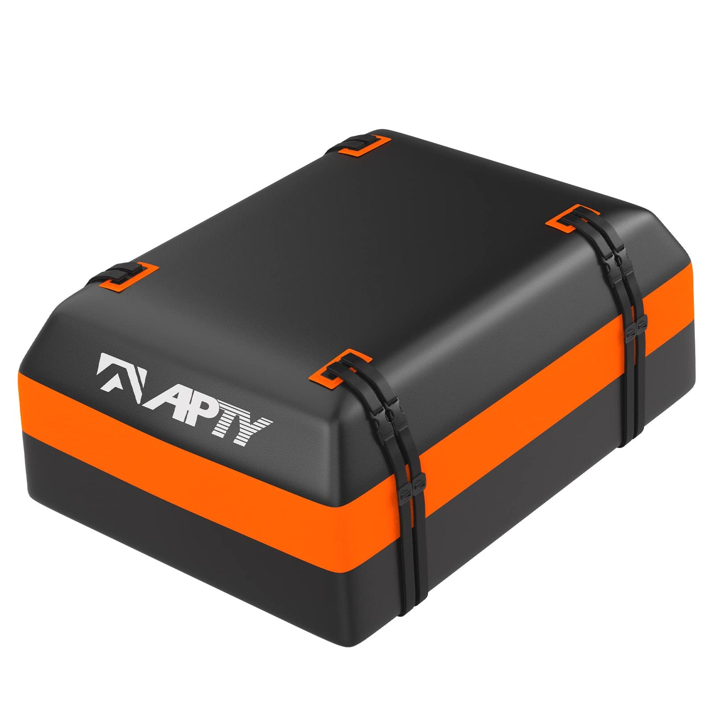 APTY Car Rooftop Cargo Bag Carrier, 16 Cubic Feet Soft Roof Top Luggage Bag for All Vechicles with/Without Racks - with Waterproof Zip, Luggage Lock, Anti-Slip Mat, Door Hooks, Storage Bag