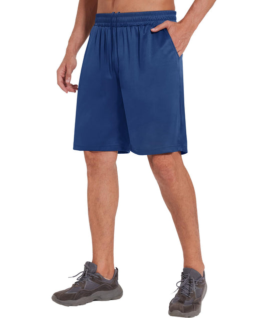 LalaHooK Basketball Gym Mens Shorts - Athletic Quick Dry Black Workout Shorts with Pockets for Casual Running Activewear