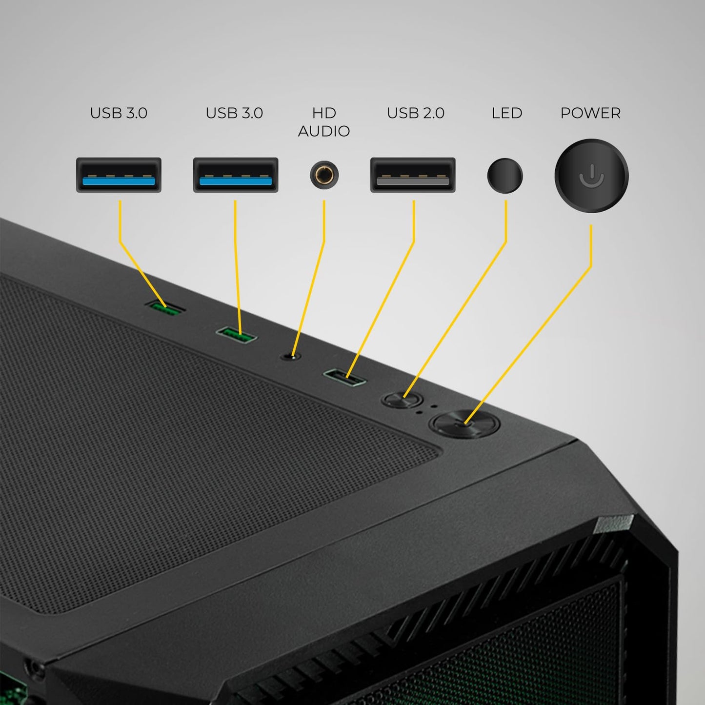 YEYIAN Tanto AI Gaming Desktop - AMD Ryzen 7 9700X 5.5 GHz | RTX 5070 12GB GDDR7 | 32GB DDR5 RGB 6000MHz | 2TB Gen4 NVMe SSD | B650 Wi-Fi | 750W 80+ Gold | Win 11 Home Pre Built Tower PC