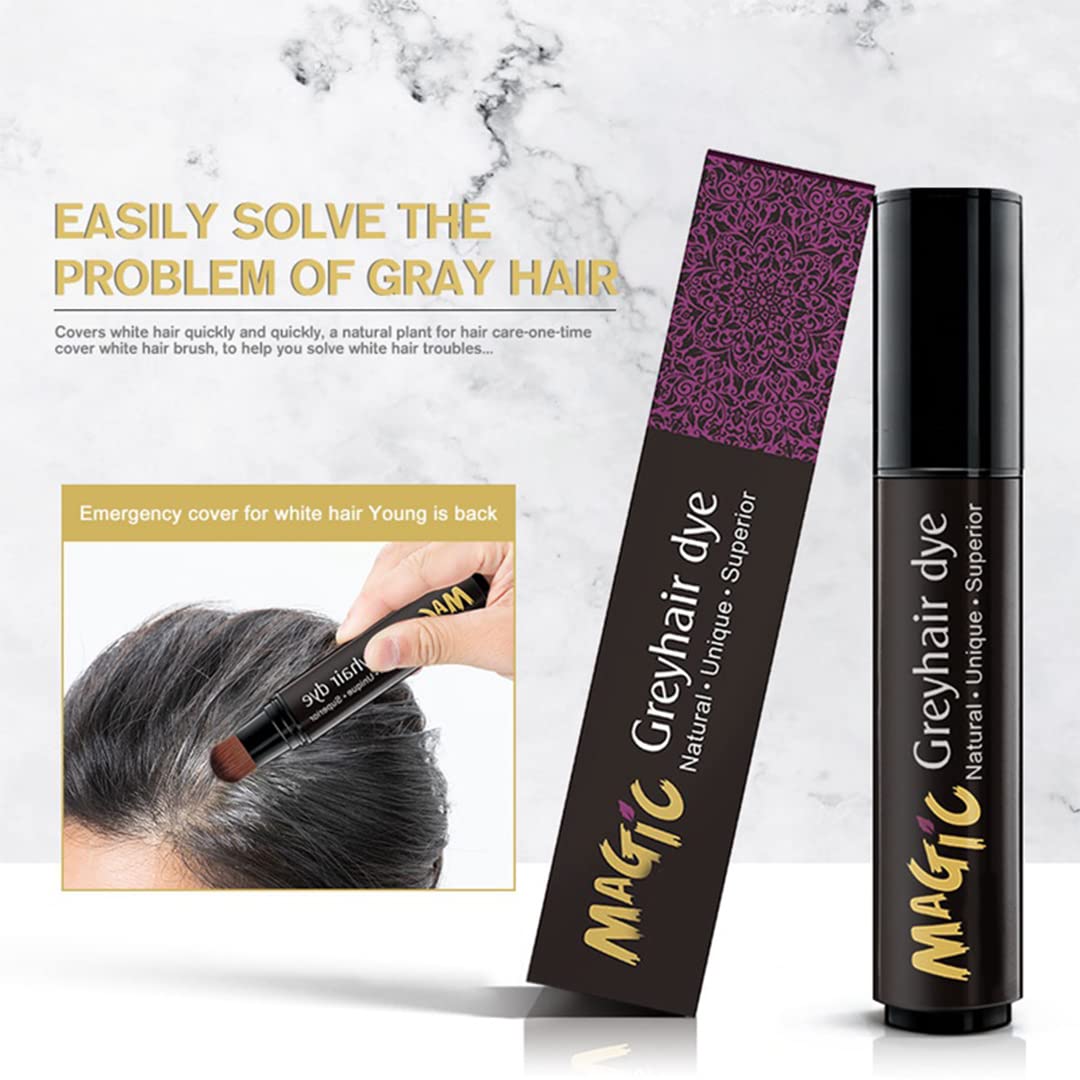 gowwim Color Touch Up Stick Semi-permanent Hair Coloring, Dye Pen for Gray Hair Roots (Coffee)