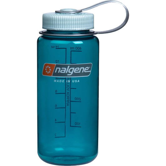 Nalgene Sustain Tritan BPA-Free Water Bottle Made with Material Derived from 50% Plastic Waste, 16 OZ, Wide Mouth, Trout