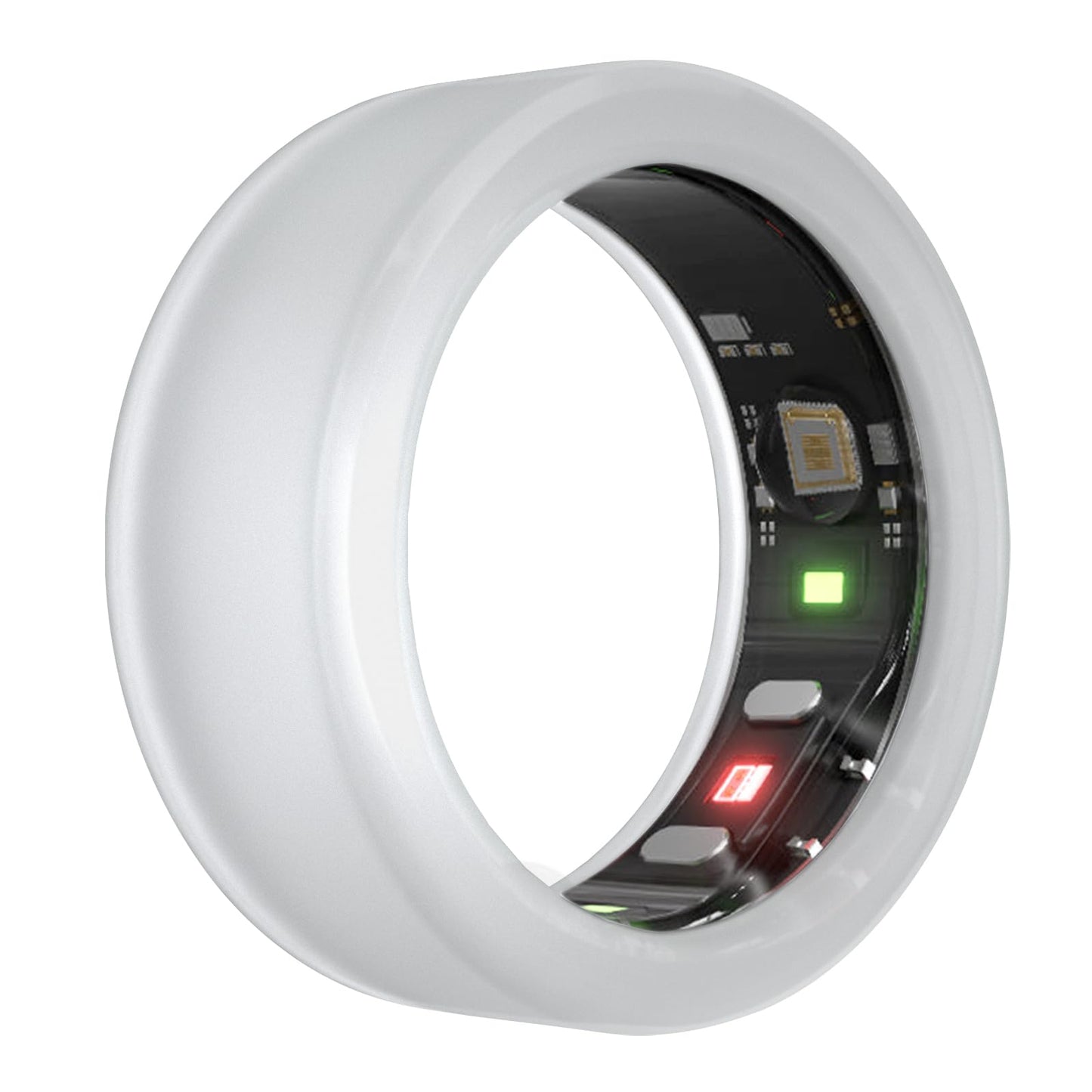 Wawoday Silicone Ring Protector Compatible with Oura Ring/Ringconn Ring Case, Elastic Ring Cover for Smart Ring Working Out (S (6/7/8/9/10), Clear)