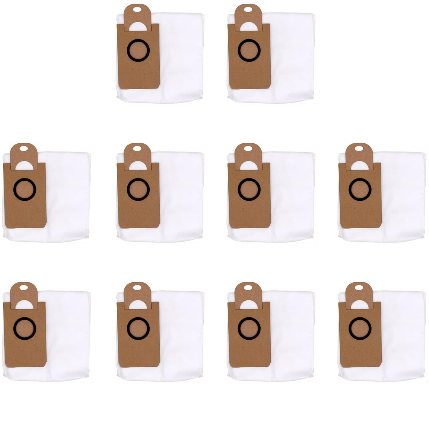 10 Pack Dust Bags for iHome AutoVac Nova S1 Pro, iHRVS1PRO-3BLK, iHRV6-BLK, iHRV7-SLK, iHRV13-BLK,iHRV14-BLK Robot Vacuum Replacement Accessory Parts