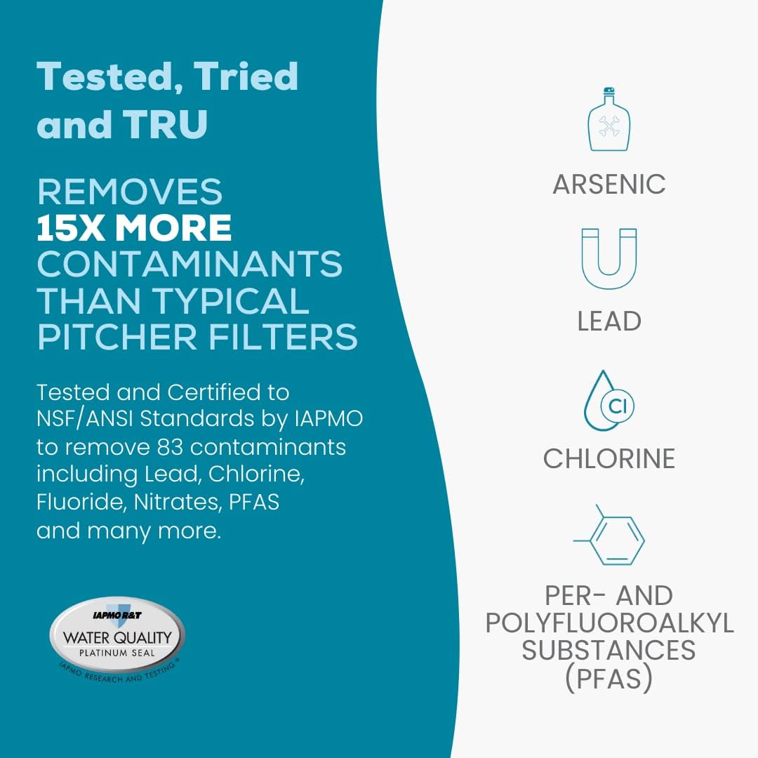 AquaTru Classic Smart Countertop Water Filtration Purification System for PFAS & Other Contaminants with Exclusive 4-Stage Ultra Reverse Osmosis Technology | with App & WiFi Capability