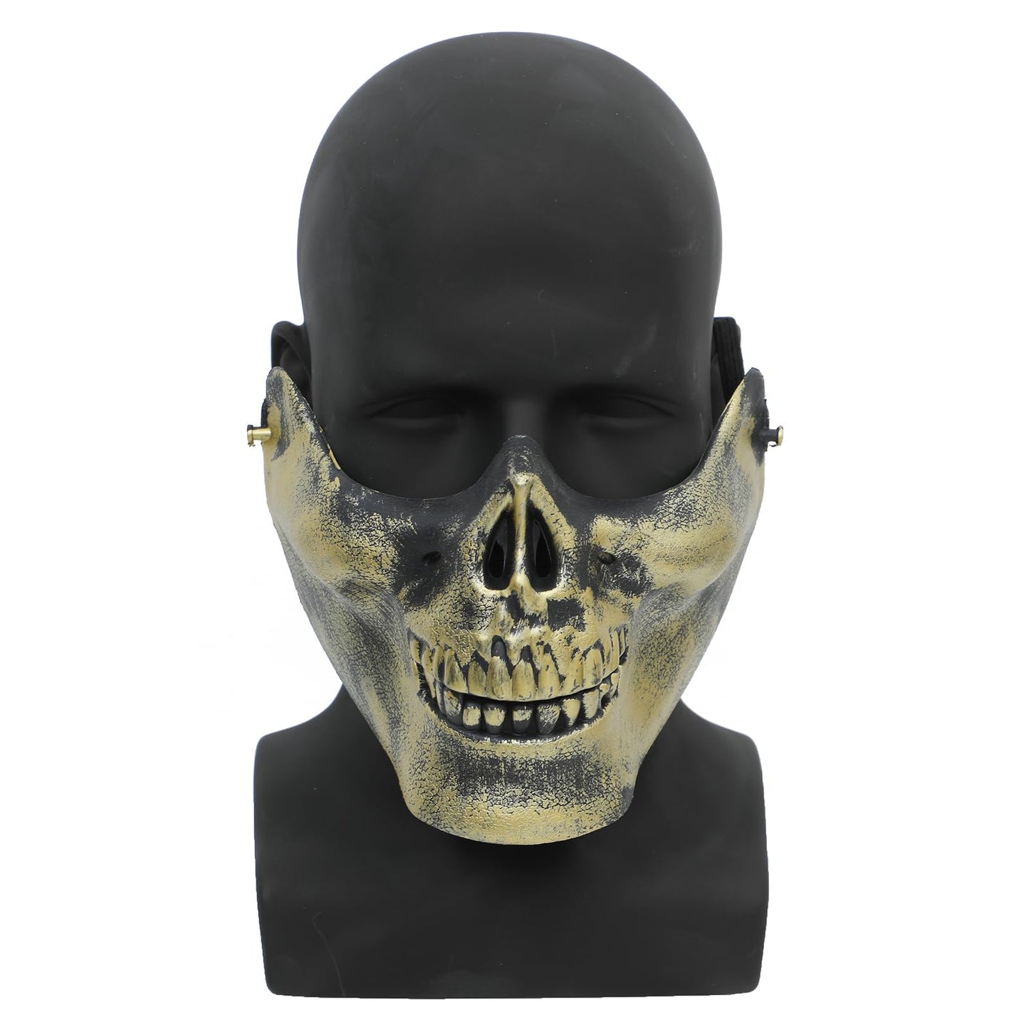 AMLUCKS Male Mannequin Head Professional PVC Manikin Head for Display Wigs Hats Headphone Mask Sunglasses Scarf Jewelry Display Stand (Black)