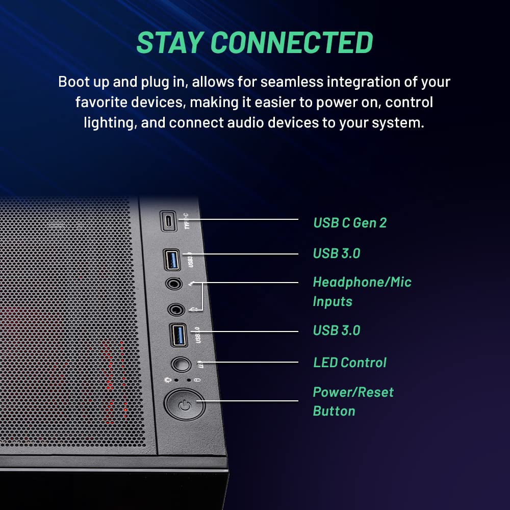 Skytech Gaming PC Desktop – Intel Core i7 12700F 2.1 GHz, NVIDIA RTX 4070 Ti, 1TB NVME SSD, 16GB DDR4 RAM 3200, 750W Gold PSU, 360mm AIO, 11AC Wi-Fi, Windows 11 Home 64-bit,Black