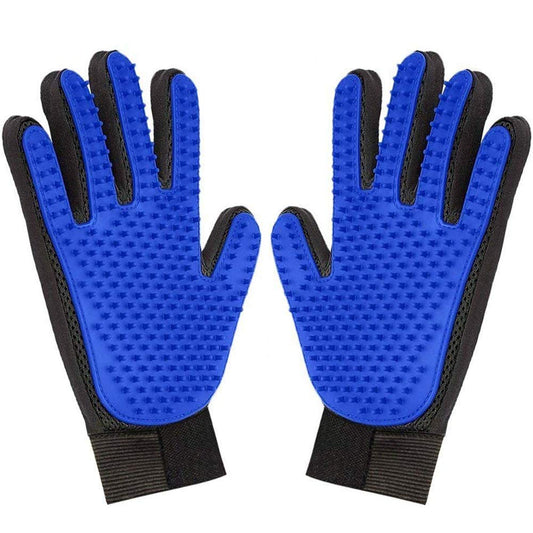 1 Pair Pet Grooming Glove,Gentle Deshedding Brush Glove Hair Remover Brush for Dogs,Cats & Horses with Long & Short Fur