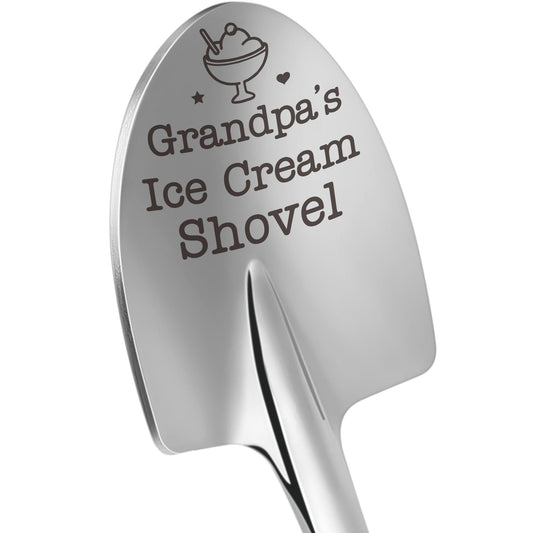 Fathers Day Father Gifts for Dad Daddy Father-in-Law Grandpa, Dad Birthday Gift from Daughter Son Father's Day Papa Grandfather Husband Brother Uncle, Funny New Bonus Step Dads Ice Cream Shovel Spoon