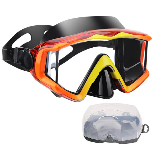 AQUA A DIVE SPORTS Diving mask Anti-Fog Swimming Snorkel mask Suitable for Adults Scuba Dive Swim Snorkeling Goggles Masks