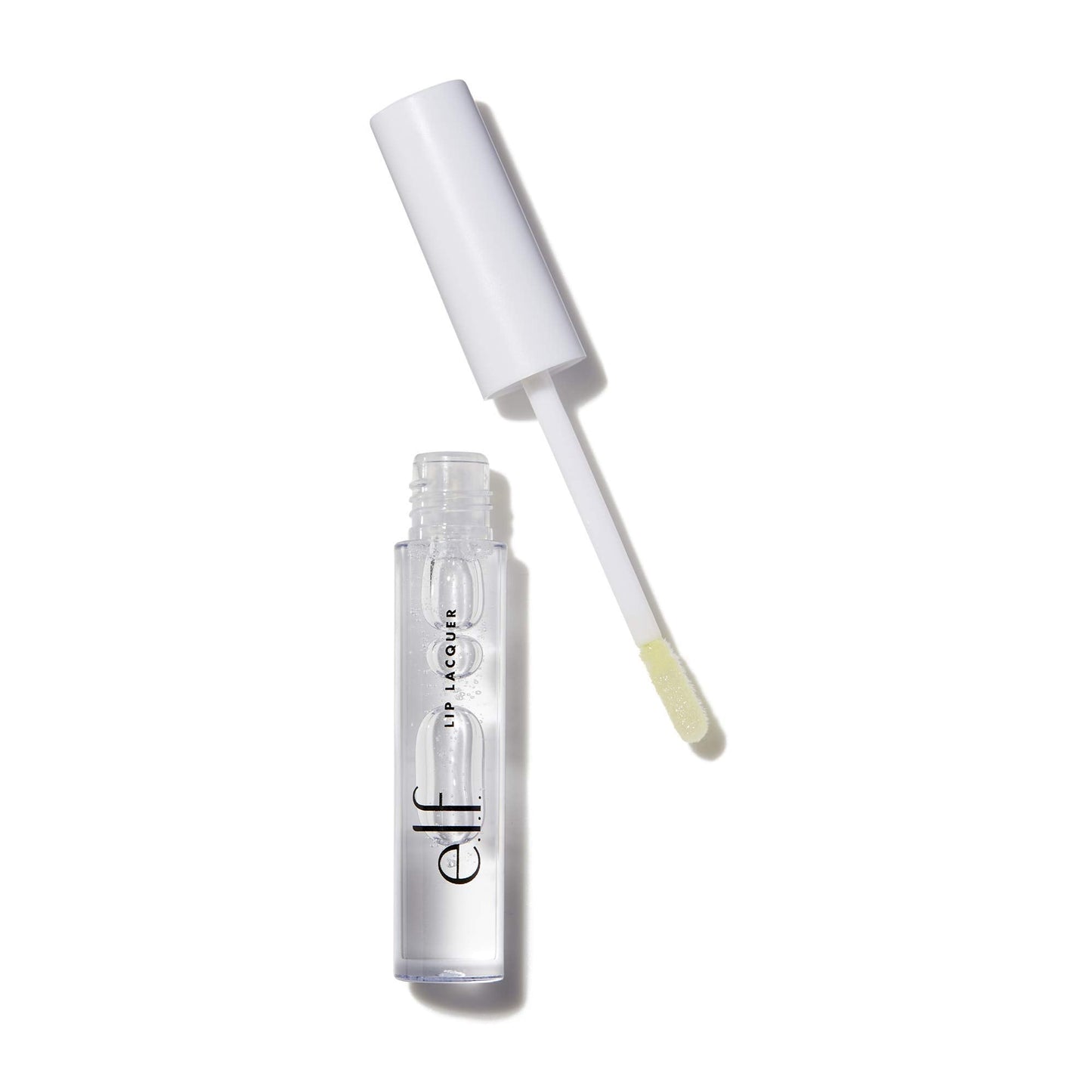e.l.f. Lip Lacquer, Moisturizing, Shiny, Non-Sticky, Long Lasting, Provides Maximum Color, Fl Oz, Clear, 0.08 oz (Pack of 2)