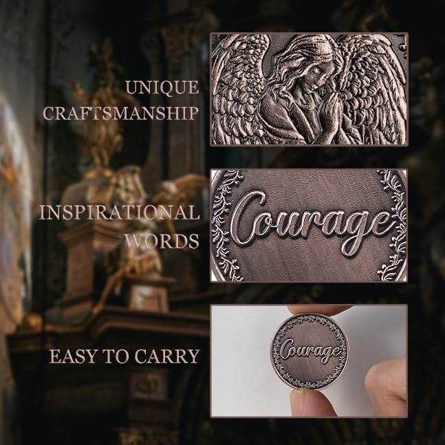 10 Pcs Guardian Angel Pocket Token Coins Christian Gift
