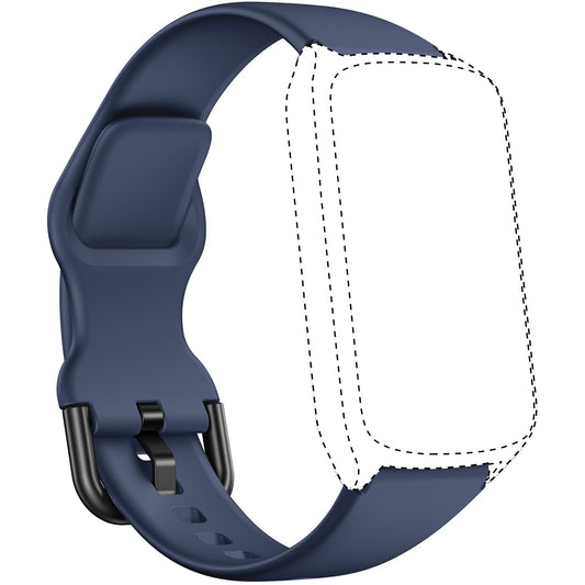 Amzhero Fitness Tracker band 16MM for D26，Soft Silicone Replacement Sport Accessory Strap Wristband blue