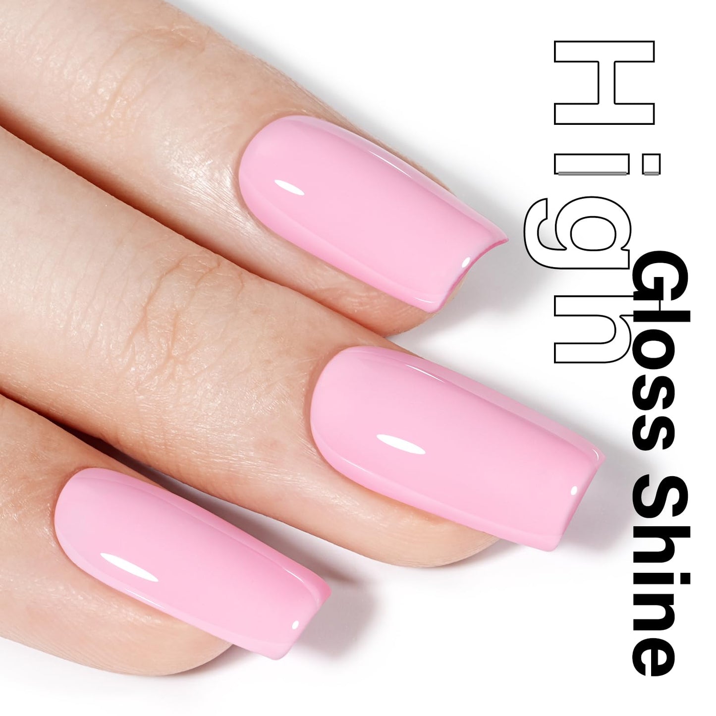 AILLSA Light Baby Pink Gel Nail Polish Pastel Macaron Gel Polish Bright Spring Summer Colors Cotton Candy Gel Soak Off U V for French Nail Manicure Salon DIY Holiday Gifts 0.5 Fl Oz GB81