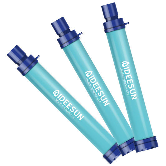 AIDEESUN Portable Water Purifier Straw, 0.1 Micron Filtration, 4000 Liters, Emergency Preparedness, Hiking, Camping, Travel, Fishing