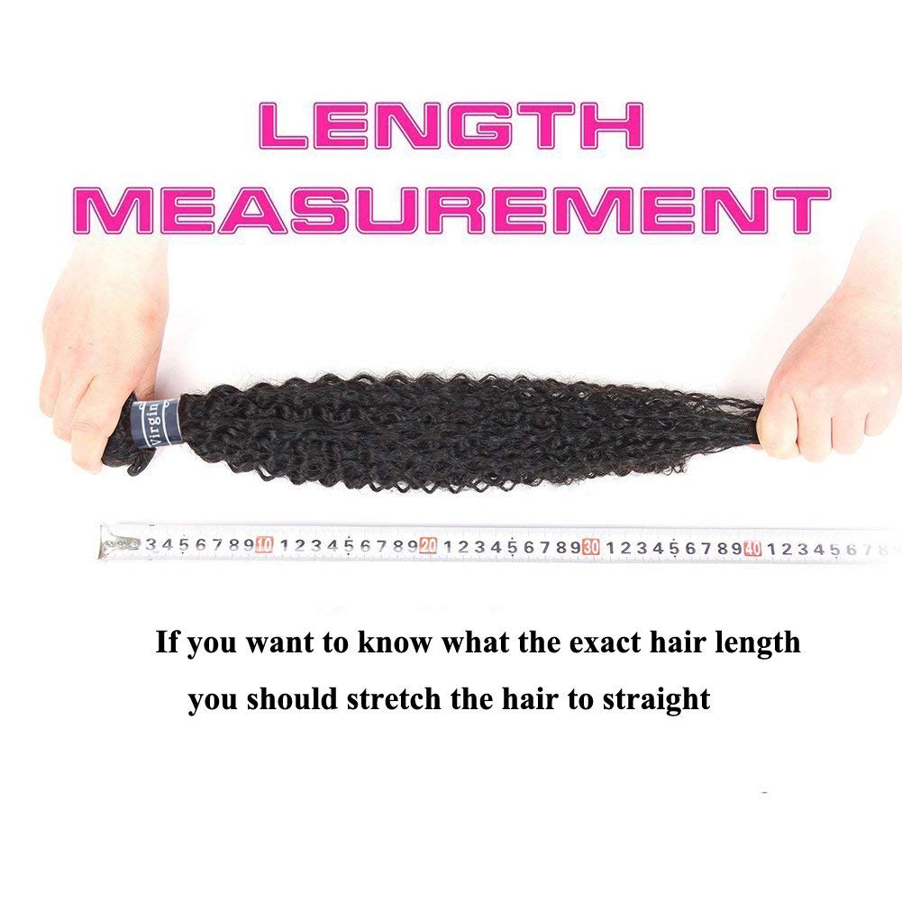 Amella Hair 8A Brazilian Virgin Curly Hair (12" 12" 12”,300g) 3 Bundles Weave 100% Unprocessed Brazilian Virgin Curly Hair Bundles Natural Black Color Brazilian Kinky Curly Hair Weave Bundles