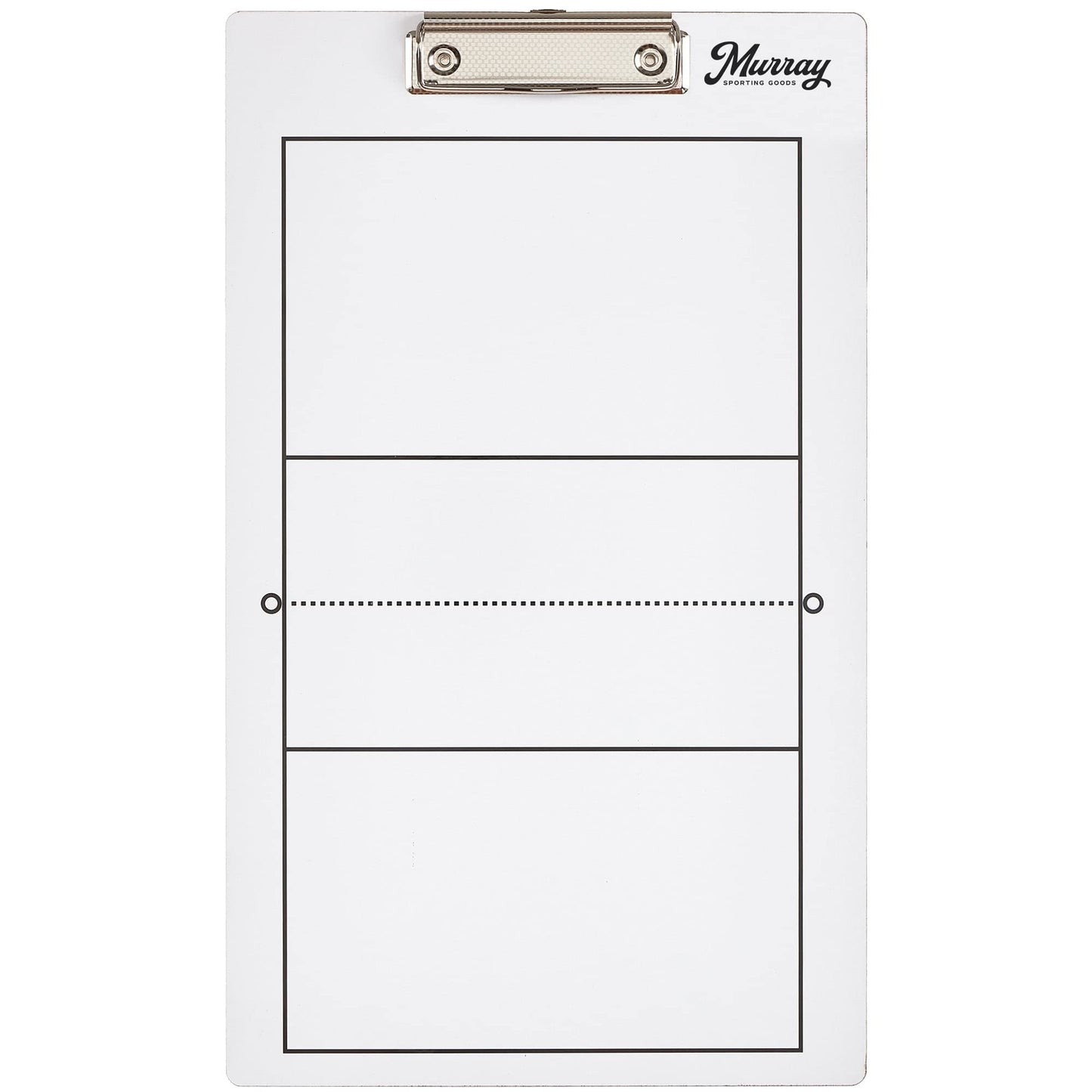 Murray Sporting Goods Dry Erase Coaches Clipboard | Double-Sided Dry Erase White Board (Volleyball)