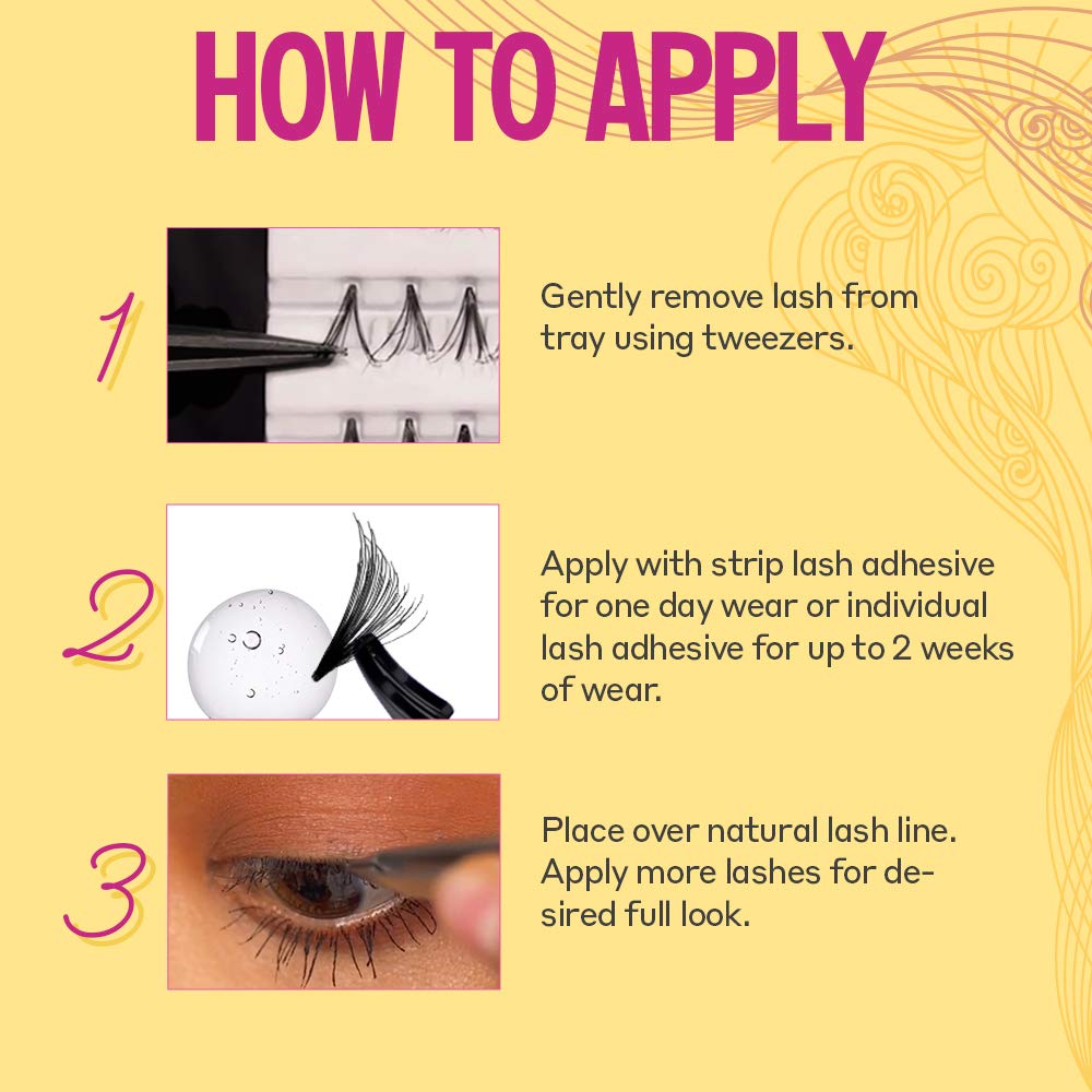 Andrea Mega Flare False Lashes Combo Pack, 4 packs