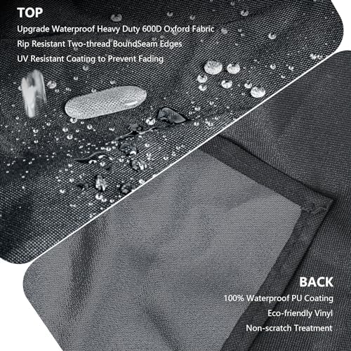 Outdoor Heavy Duty Waterproof Pellet Grill Cover for Traeger 34,Pro 34 Series Wood Pellet Smoker Grill,Texas and More,Full Length All Weather Protection Grill Cover for Traeger BAC380 BAC504,Black