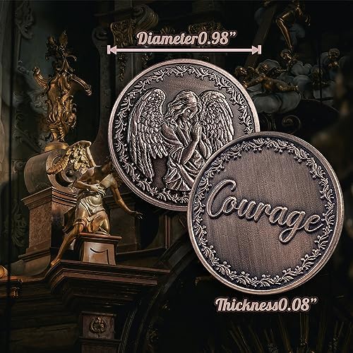 10 Pcs Guardian Angel Pocket Token Coins Christian Gift