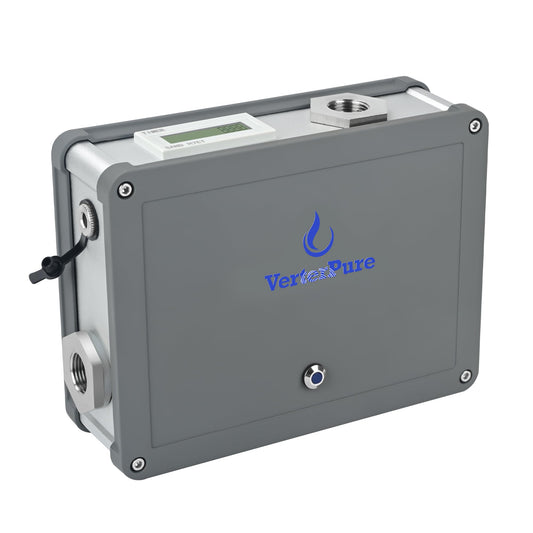 VerterPure VP6 UV-C LED Ultraviolet Water Filter Purifier, Reduce up to 99.99% of Contaminants at Flow Rate 1.58GPM, Smart On/Off Switch, 12V DC for RV Boats Off-Grid Livings, Mercury Free