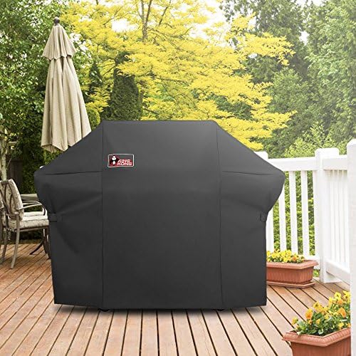 7108 Premium Grill Cover for Weber Summit 400-Series Gas Grills (Compared to The Weber 7108 Grill Cover) Including Grill Brush and Tongs