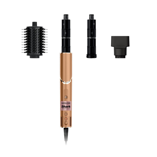 Shark FlexStyle® (Special Edition) | Air Styling & Drying System | Powerful Hair Dryer Brush & Multi-Styler | Auto-Wrap Curlers, Oval Brush, Concentrator, & Storage Bag Included | Copper | HD433CP