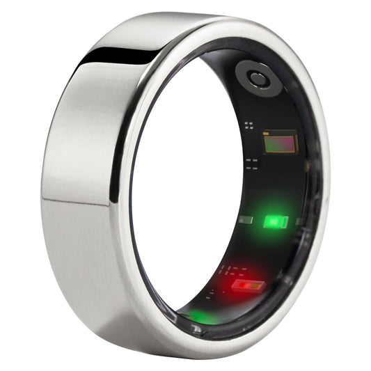 AMOVAN Smart Ring Health Tracker, Fitness Sleep Heart Rate Blood Oxygen Tracker Smart Ring, Water Resistant Bluetooth Fitness Tracker Rings