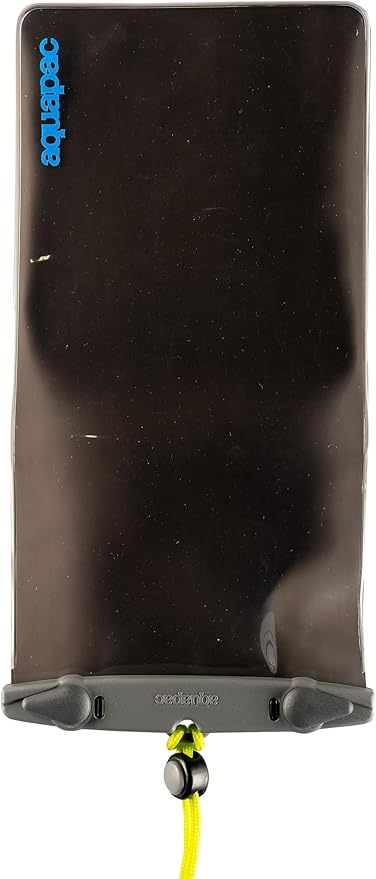 Aquapac Waterproof Phone Case - Black Plastic or Rubber Case for Cellular Phone - Waterproof Case for Music Theme - Whanganui Model